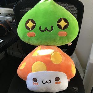 Maplestory Green Slime / Orange Mushroom Plush